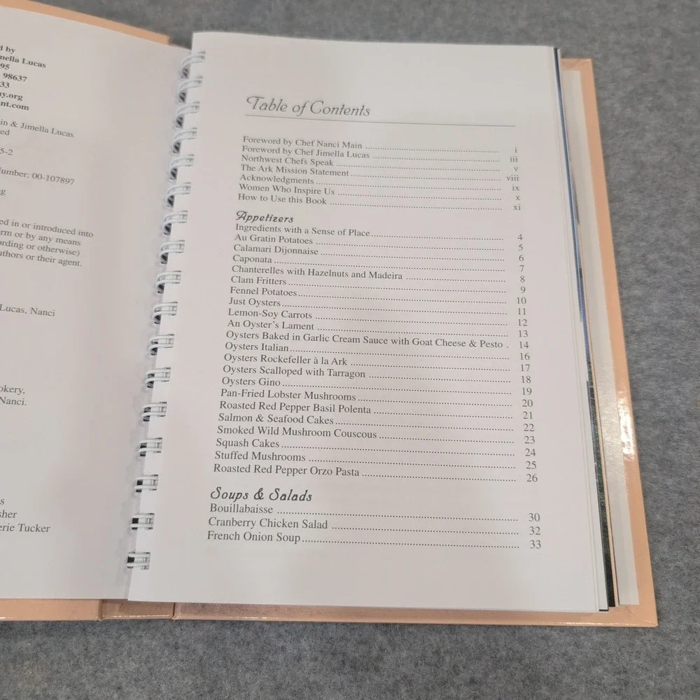 The Best of‎ The Ark and More Cookbook Signed Nanci Main Jimella Lucas 1st Ed